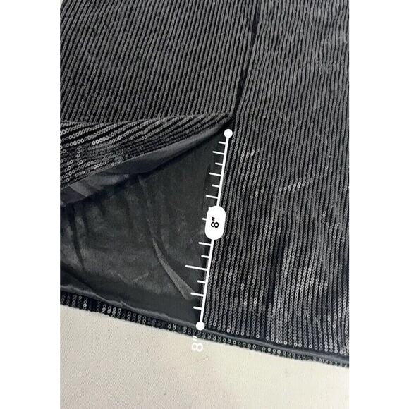 everleigh black sequin midi pencil skirt Size M - Picture 12 of 12